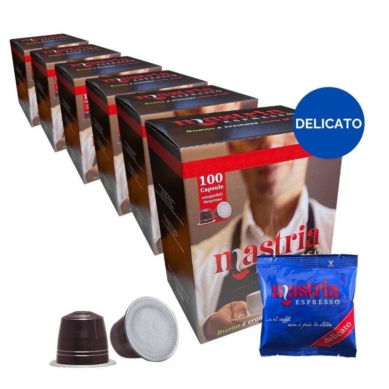 600 Capsule Compatibili NESPRESSO - gusto DELICATO