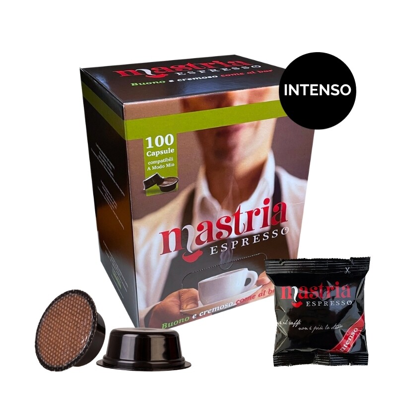 100 Capsule compatibili - A MODO MIO - Gusto INTENSO