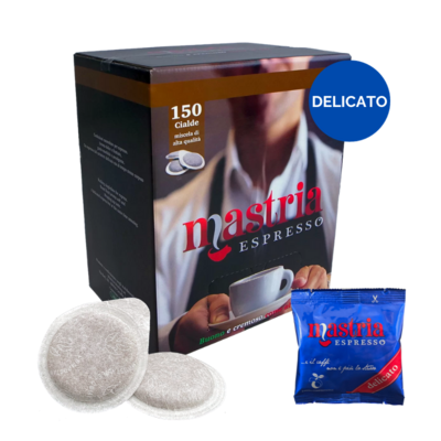 150 Cialde Compostabili - Gusto DELICATO. BOX DA 150