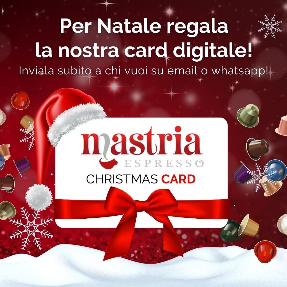 Mastria CHRISTMAS CARD - Carta regalo digitale che ricevi subito sulla tua e-mail!