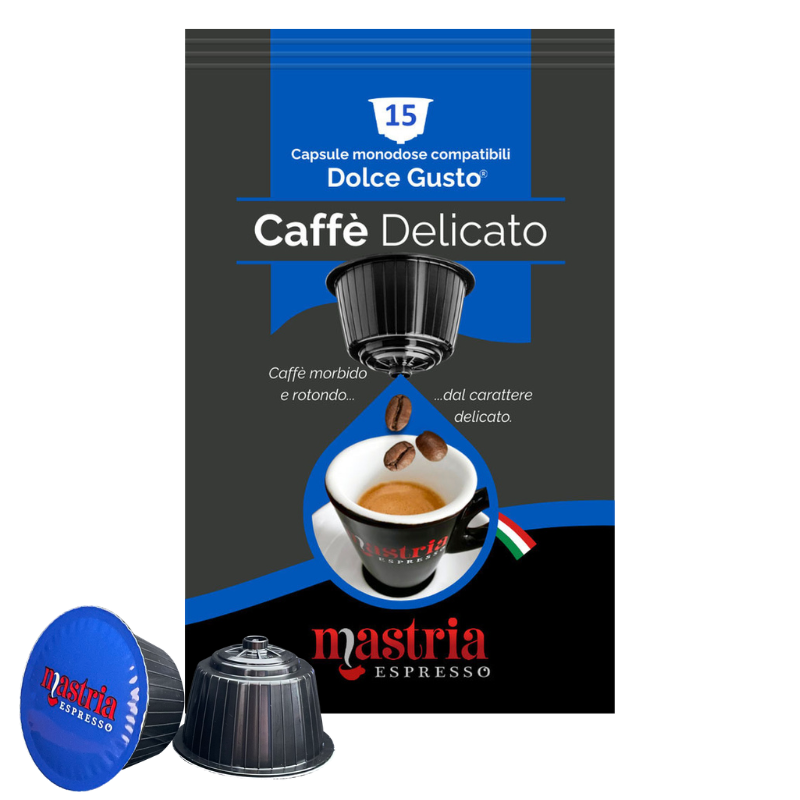 CAFFÈ &quot;Gusto delicato&quot; - 15 Capsule Compatibili DOLCE GUSTO