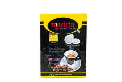 150 Cialde Compostabili - Gusto INTENSO. BOX DA 150