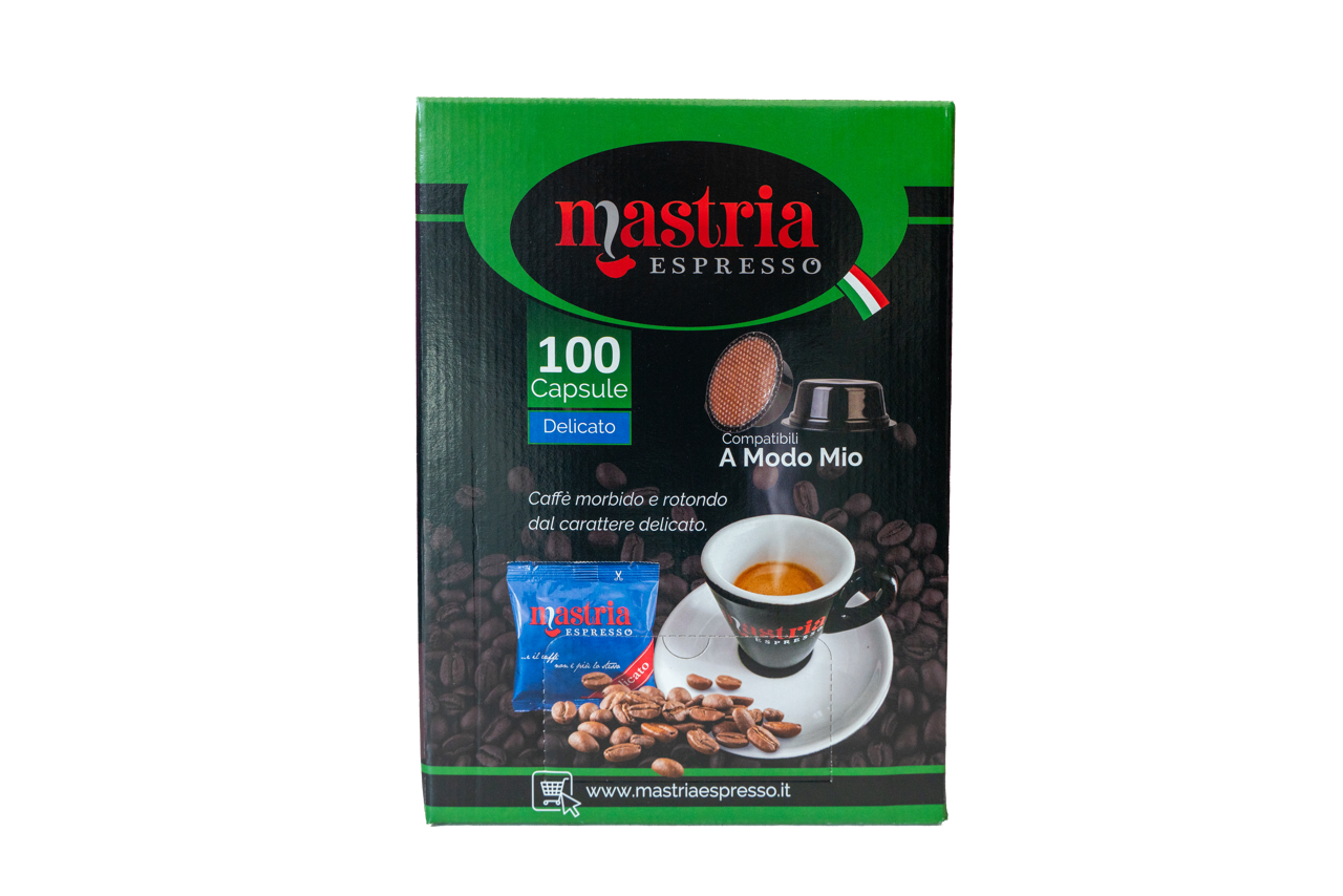 100 Capsule compatibili - A MODO MIO - Gusto DELICATO