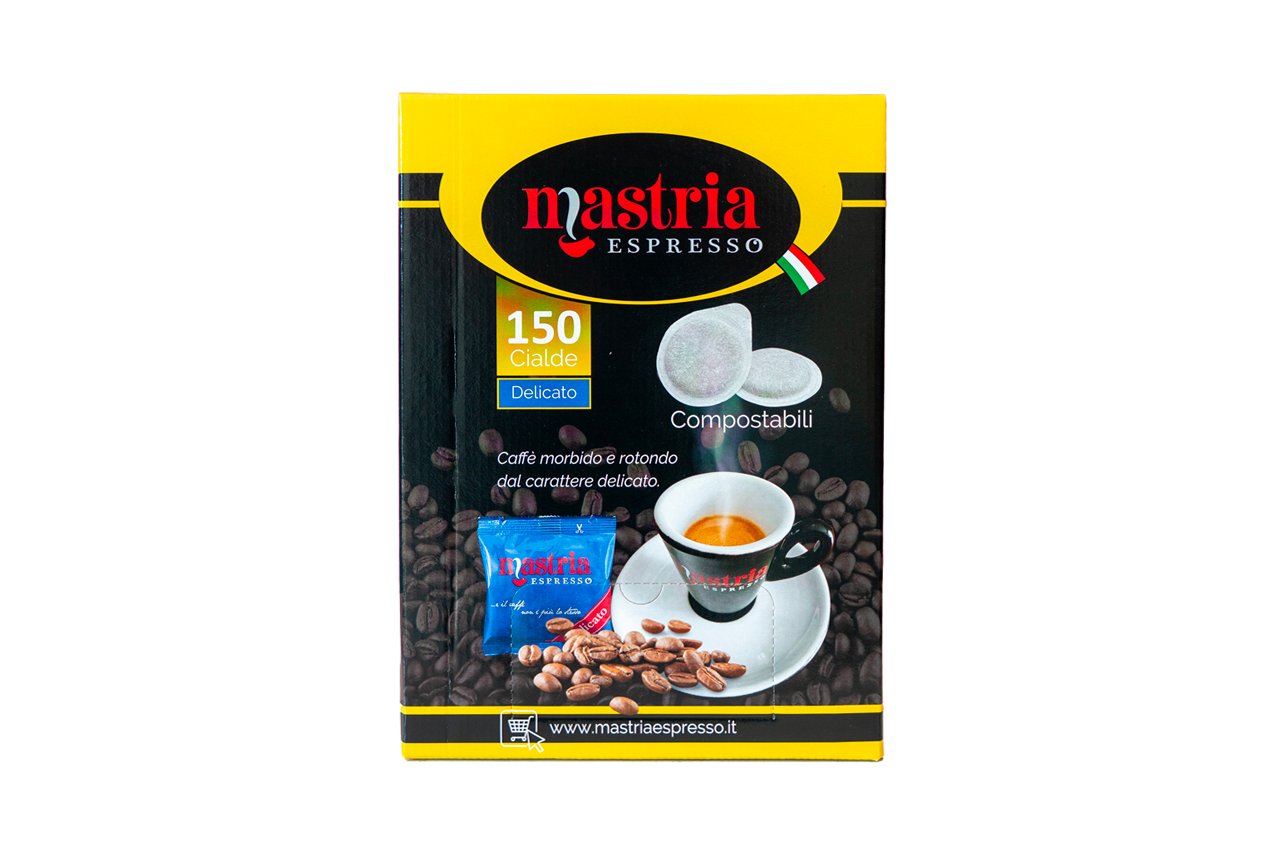 150 Cialde Compostabili - Gusto DELICATO. BOX DA 150