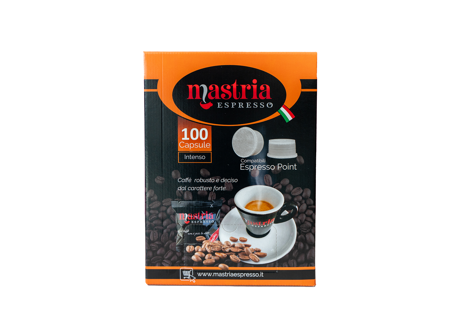 100 Capsule Compatibili ESPRESSO POINT - Gusto INTENSO