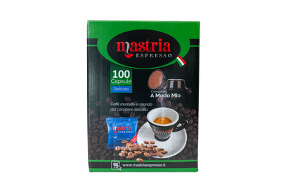 100 Capsule compatibili - A MODO MIO - Gusto DELICATO