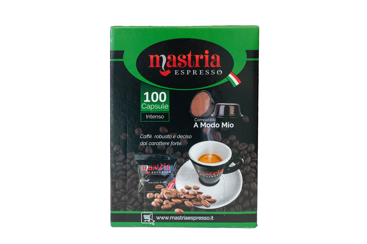 100 Capsule compatibili - A MODO MIO - Gusto INTENSO