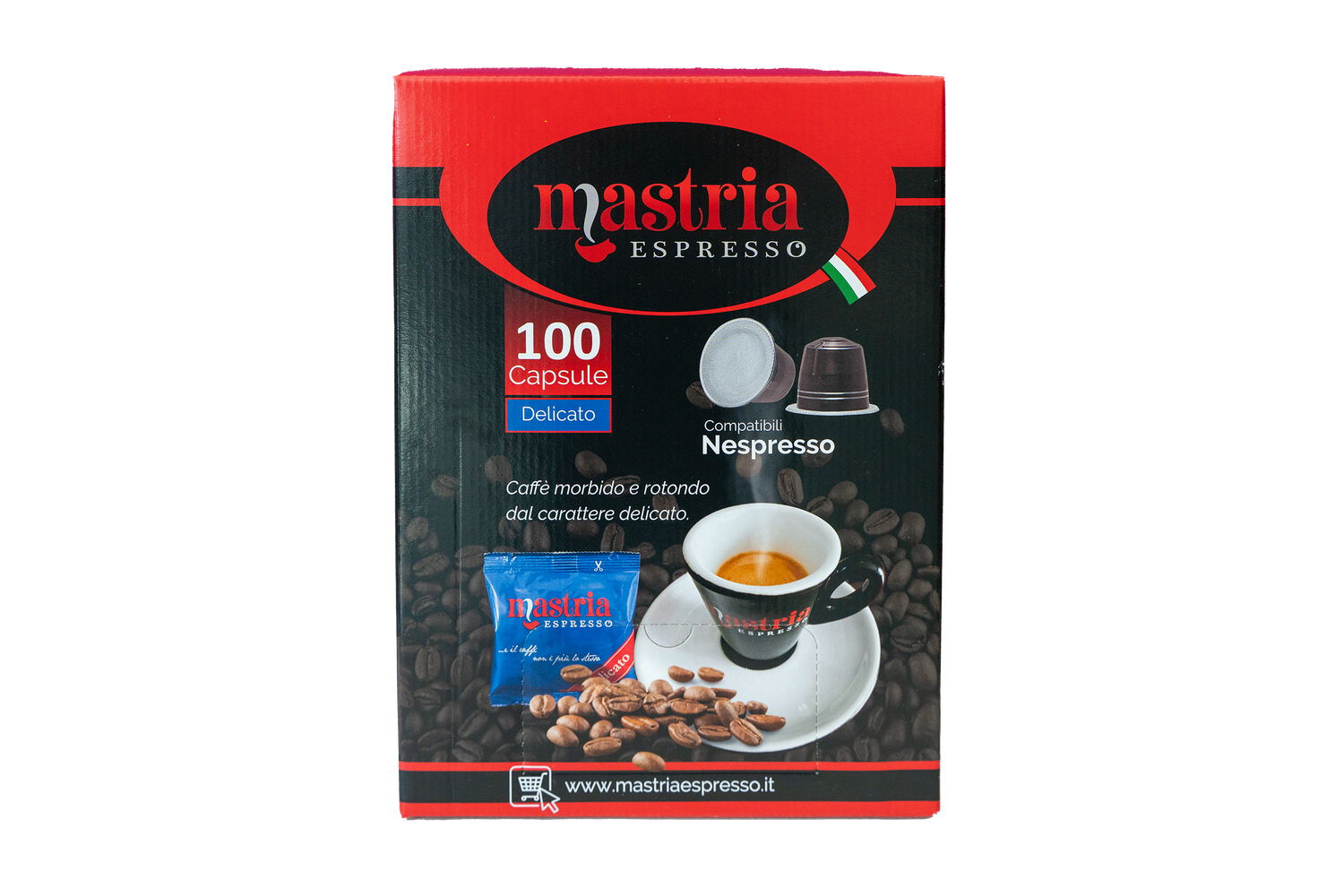 100 Capsule Compatibili NESPRESSO - Gusto DELICATO
