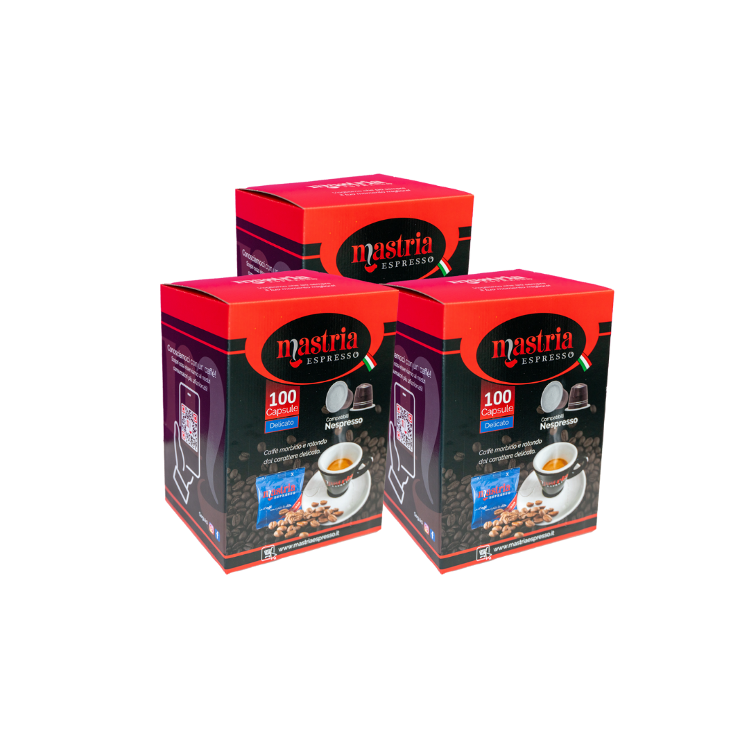 300 Capsule Compatibili NESPRESSO: gusto DELICATO
