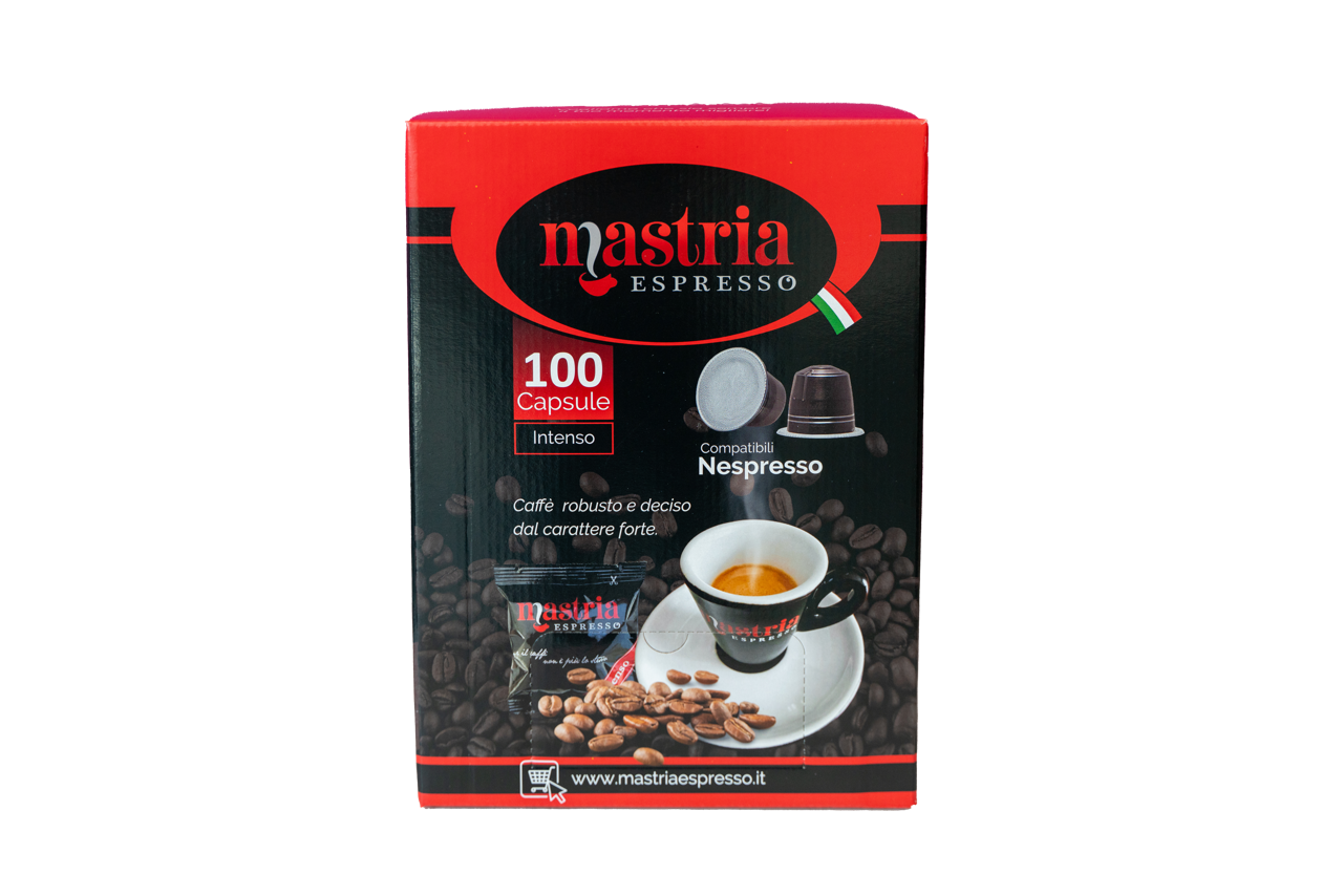 100 Capsule Compatibili NESPRESSO - Gusto INTENSO