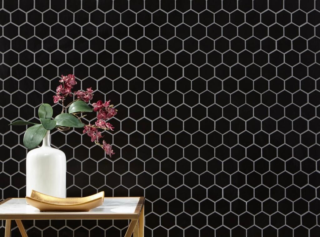 MOSAICO MALLA NIGHT HEXAGONOS