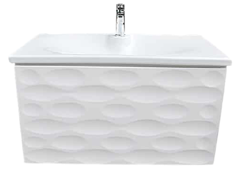 MUEBLE DE BAÑO KUBO, Medidas:: Clean 83cm, Acabado:: Blanco