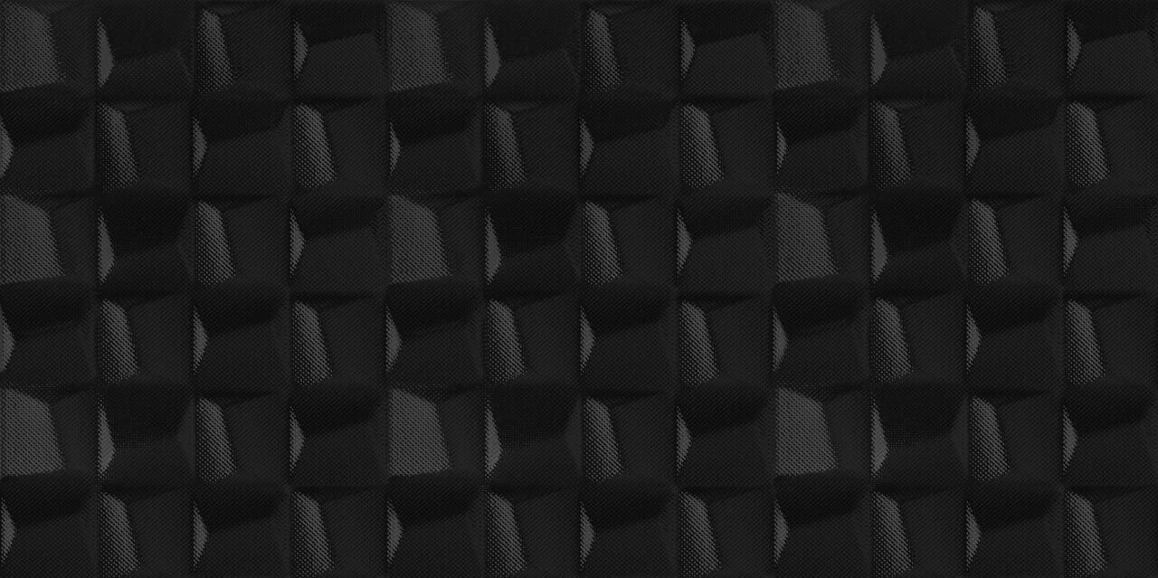 CERAMICA DE RELIEVE 3D CUBIT 30X90CM, Acabado:: Cubic Black