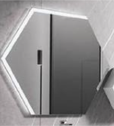 ESPEJO LED HEXAGONAL EXA ECO