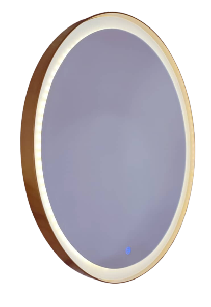ESPEJO LED ALUMINA ECO, Acabado:: Dorado Cepillado, Modelo:: Táctil