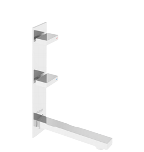 GRIFERIA DE LAVAMANOS DE PARED HORIZONTAL VERTICAL NOVA