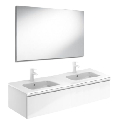 MUEBLE DE BAÑO VIDA120CM ROYO, Acabado:: Blanco