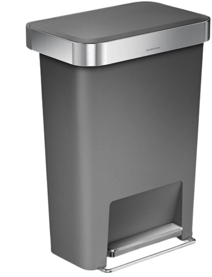 PAPELERA SIMPLEHUMAN, Acabado:: Gris Mate