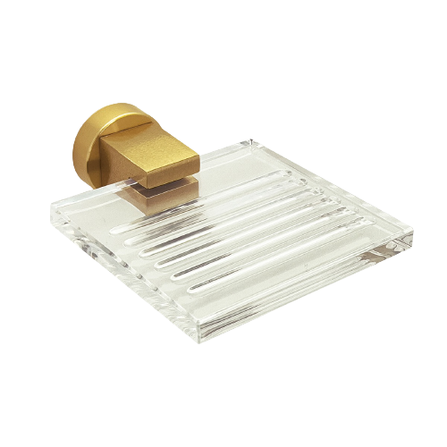 JABONERA QUADRA FUNDICION PACIFICO, Acabado:: Dorado Cepillado
