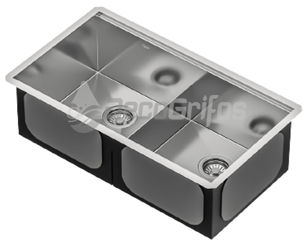 FREGADERO 2 TINAS QUALITY METAL