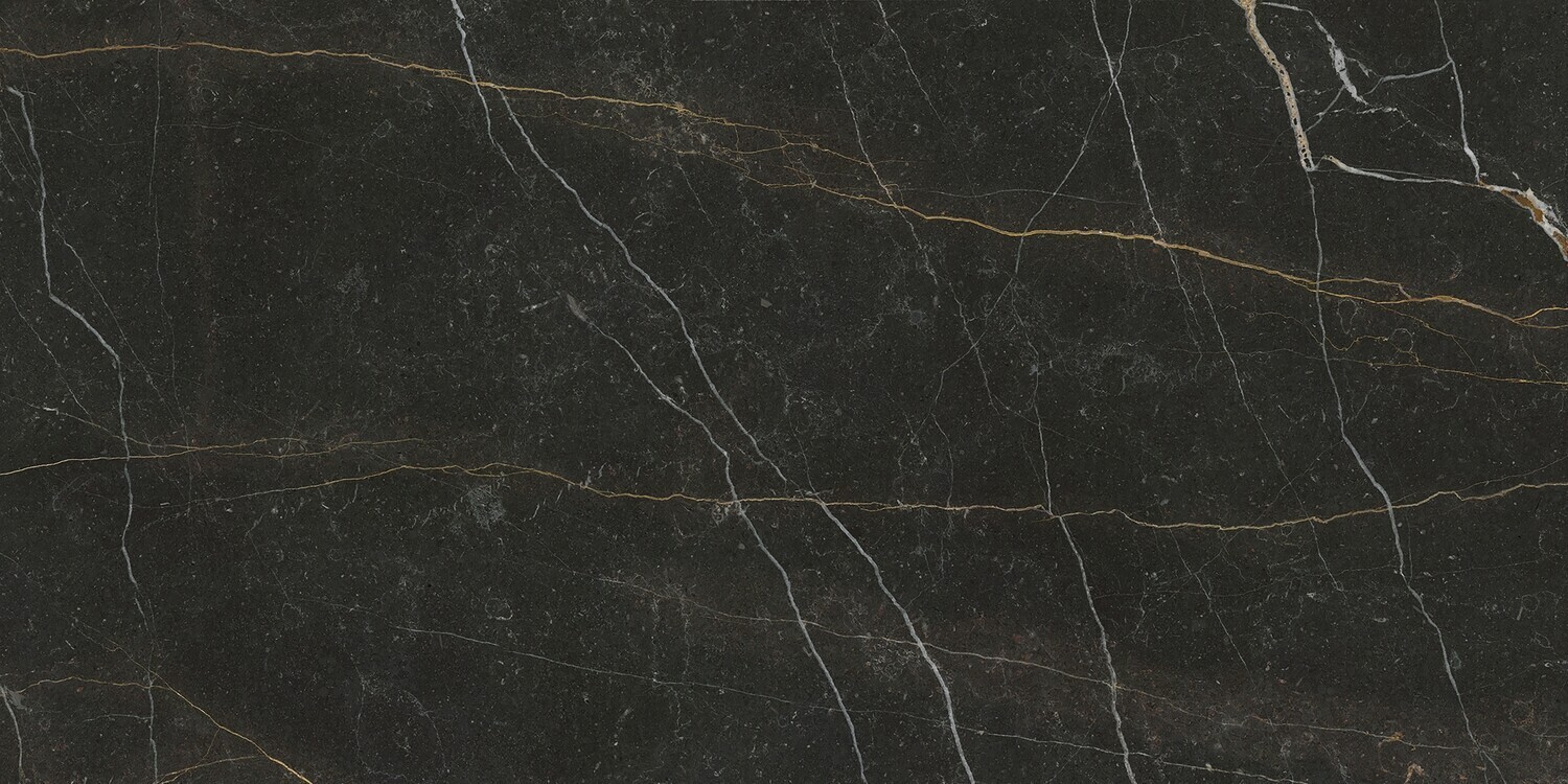 PORCELANATO 60X120CM GOLD NERO ARGENTA
