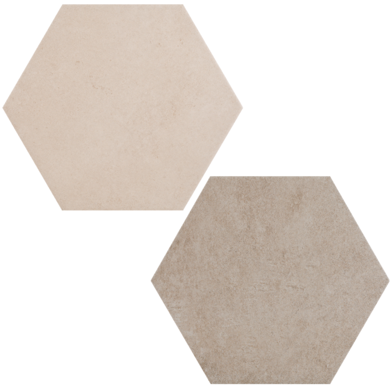 PORCELANATO 25X22CM HEXAGON ARGENTA