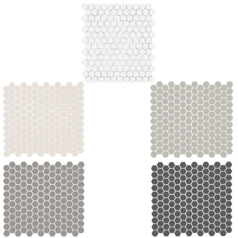 MOSAICO MALLA ITALIANO ESAGONO TUTTOSPESSORE BREZZA