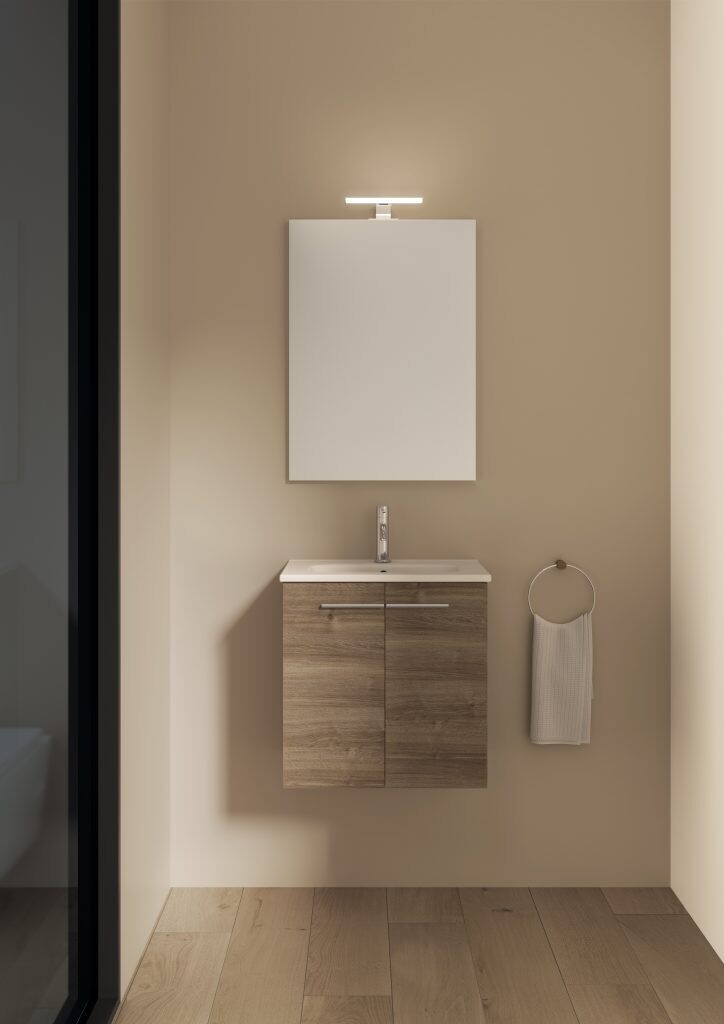 MUEBLE DE BAÑO STREET 50CM ROYO, Acabado:: Avellana