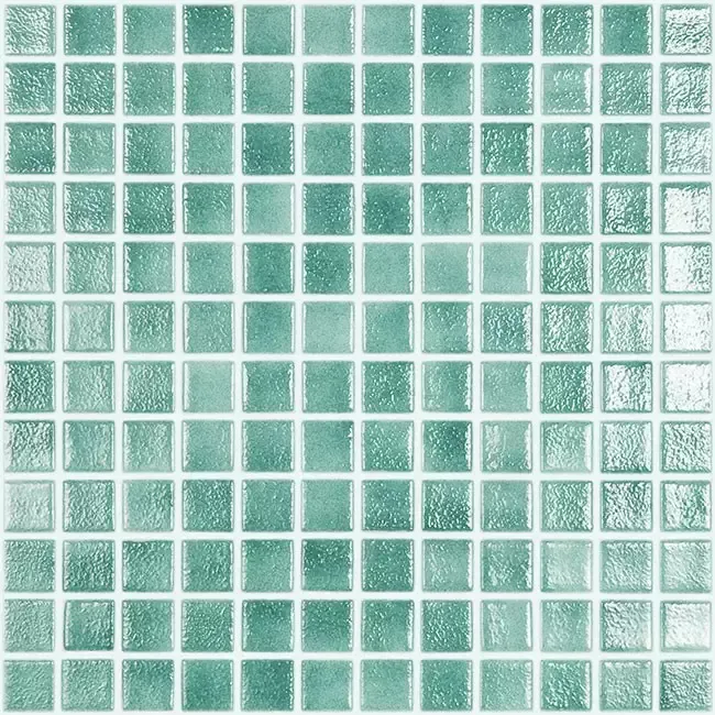 MOSAICO ESPAÑOL NIEBLA TURQUESA MALLA VIDREPUR