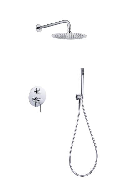 SET DE DUCHA Y MONOMANDO CON DUCHA DE MANO MONZA IMEX, Acabado:: Cromado