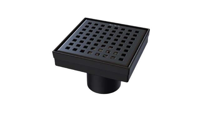 DESAGUE / REJILLA / CENTRO PISO AQUAFLOW V SQUARE DOTS 10X10CM NOVA