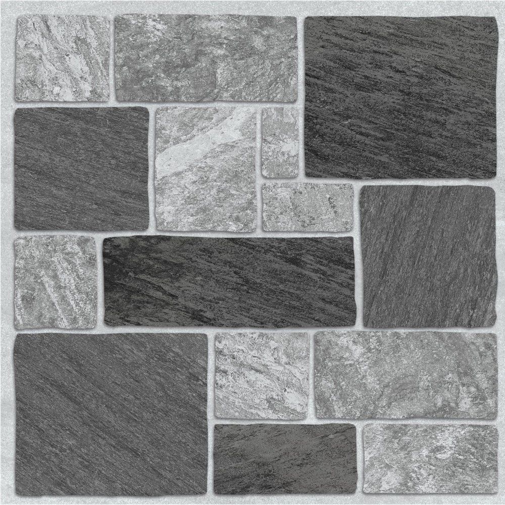 CERAMICA TOLU GRIS PIEDRAS RUSTICO 51X51CM CERCASTEL