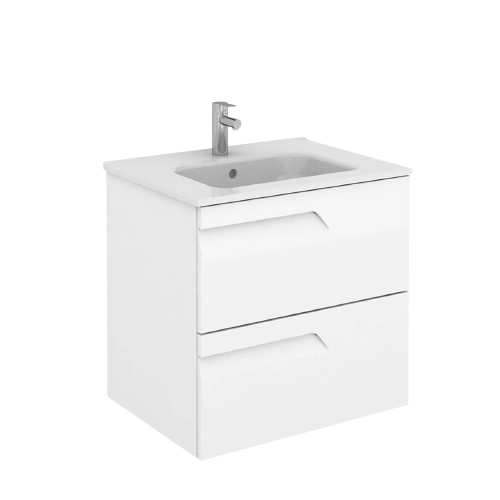 MUEBLE DE BAÑO VITALE 60CM ROYO, Acabado:: Blanco