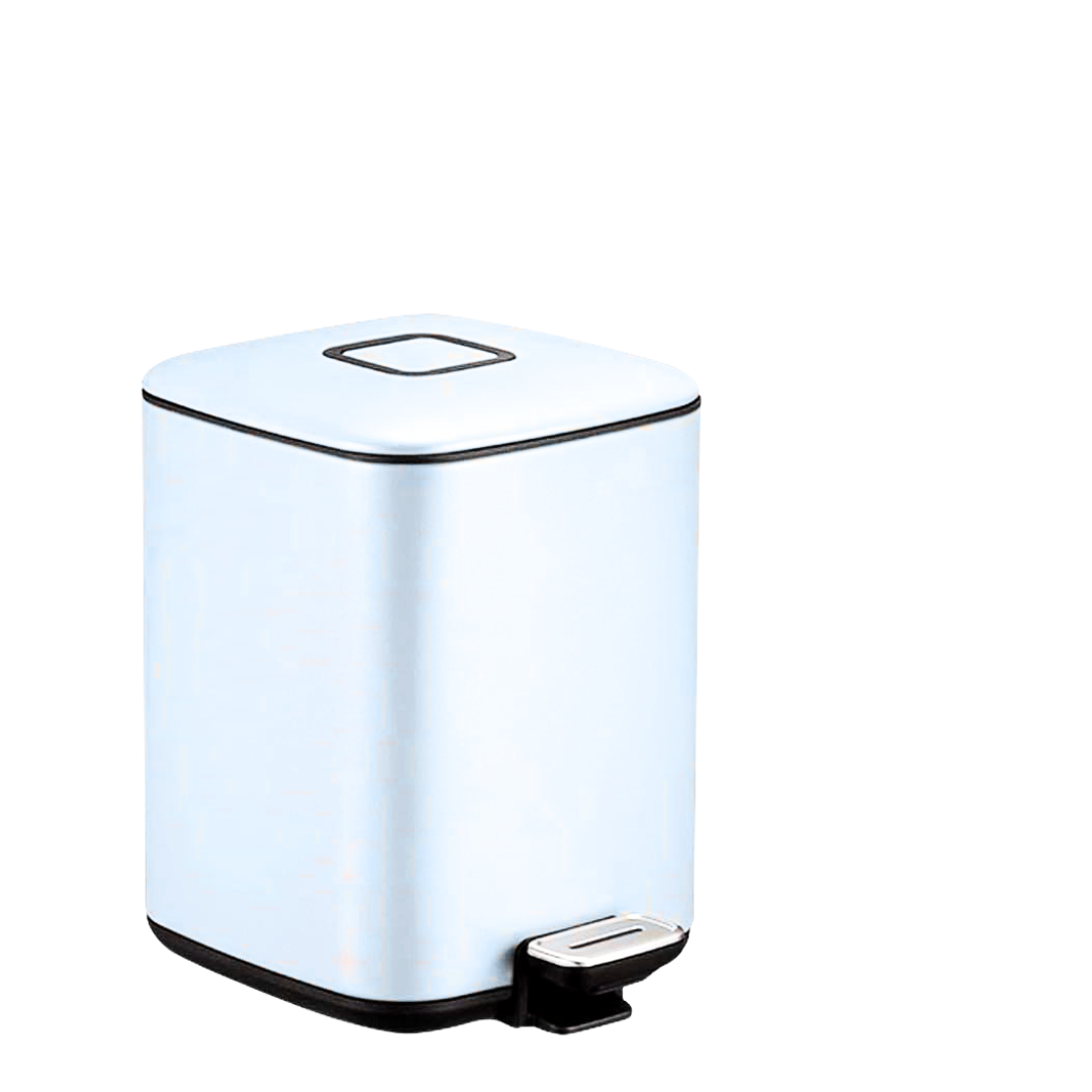 PAPELERA 9L EUROPA, Acabado:: Blanco Mate