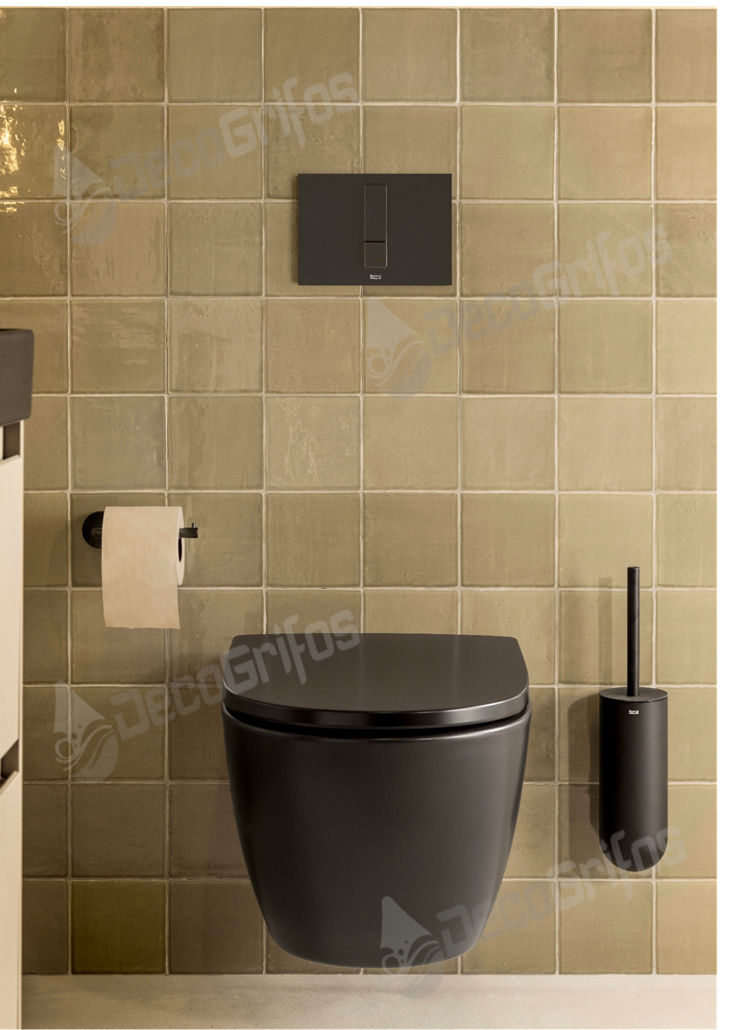 ACCESORIOS ALLEGRO NEGRO MATE ROCA