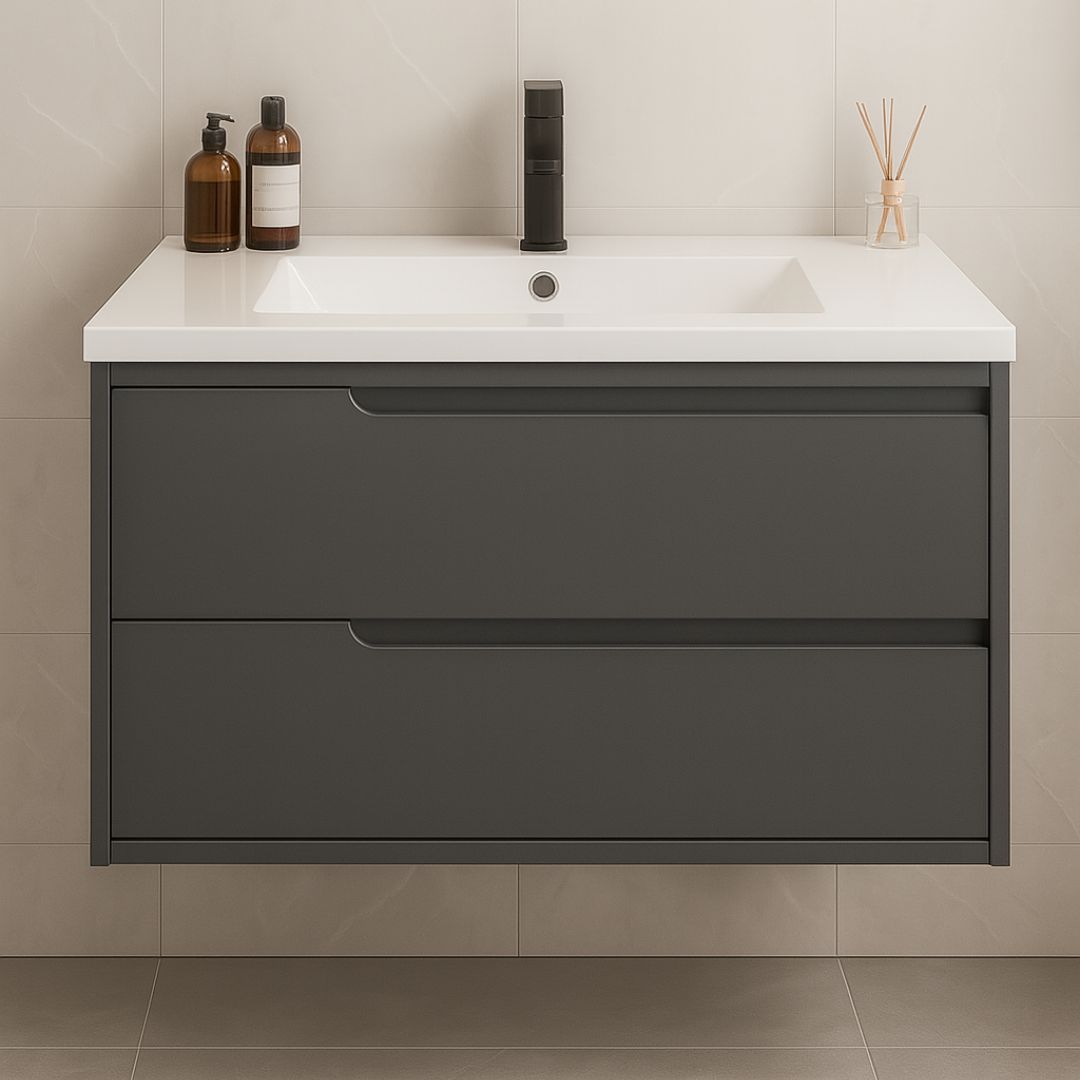 MUEBLE DE BAÑO 60CM GRIS OSCURO RIVER