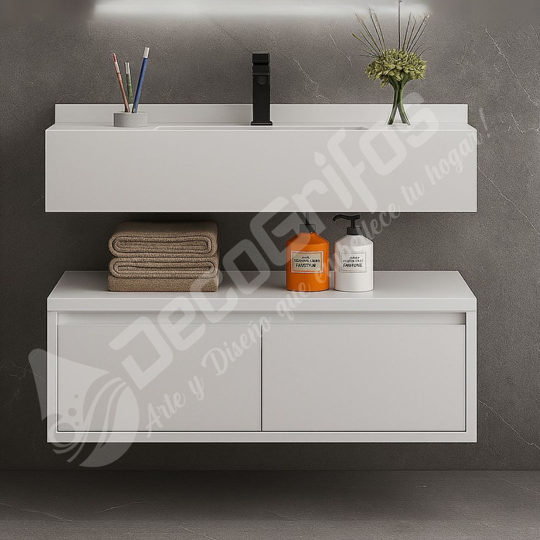 MUEBLE DE BAÑO 80CM BLANCO RIVER