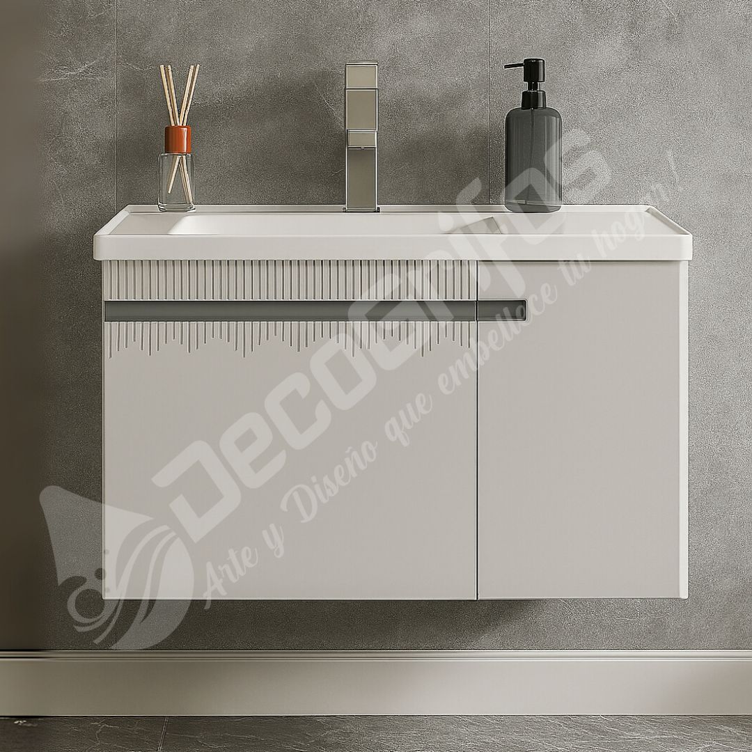 MUEBLE DE BAÑO 80CM KASSEL BLANCO RIVER