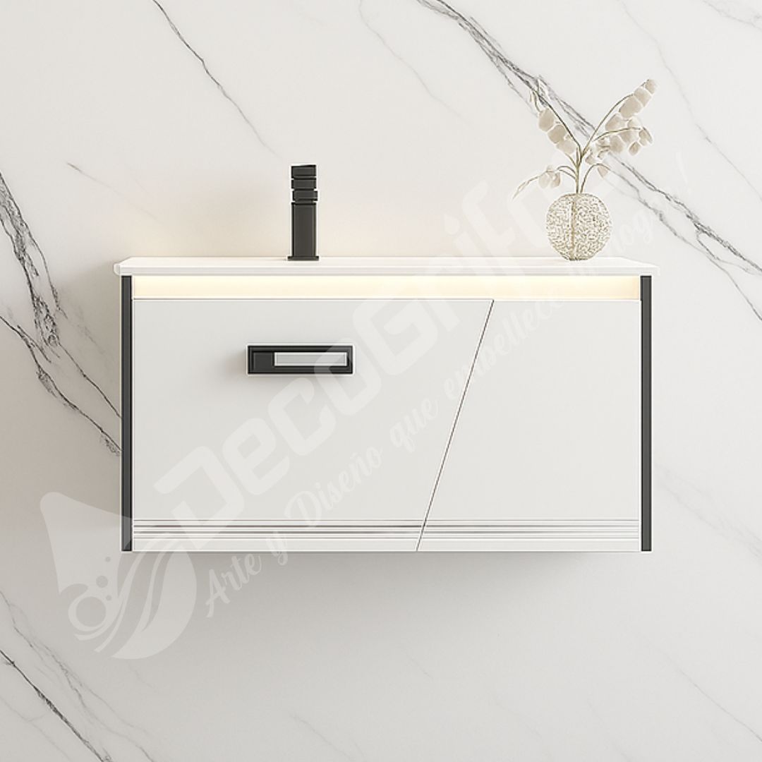 MUEBLE DE BAÑO 80CM MUNICH BLANCO RIVER