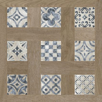 PORCELANATO 60X60CM ATELIER HYDRAULIC ARGENTA