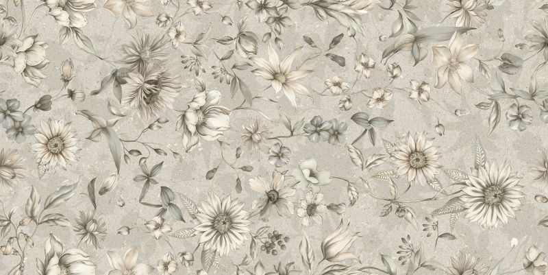 PORCELANATO 60X120CM KENZO SPRING IVY ARGENTA