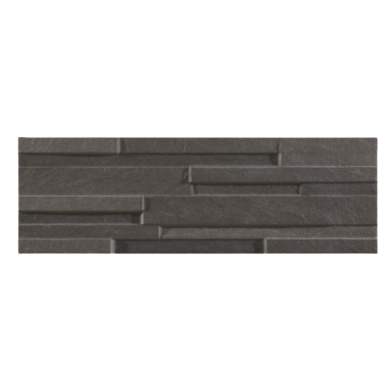 REVESTIMIENTO 6.5X20CM ROCKAWAY BLACK ARGENTA