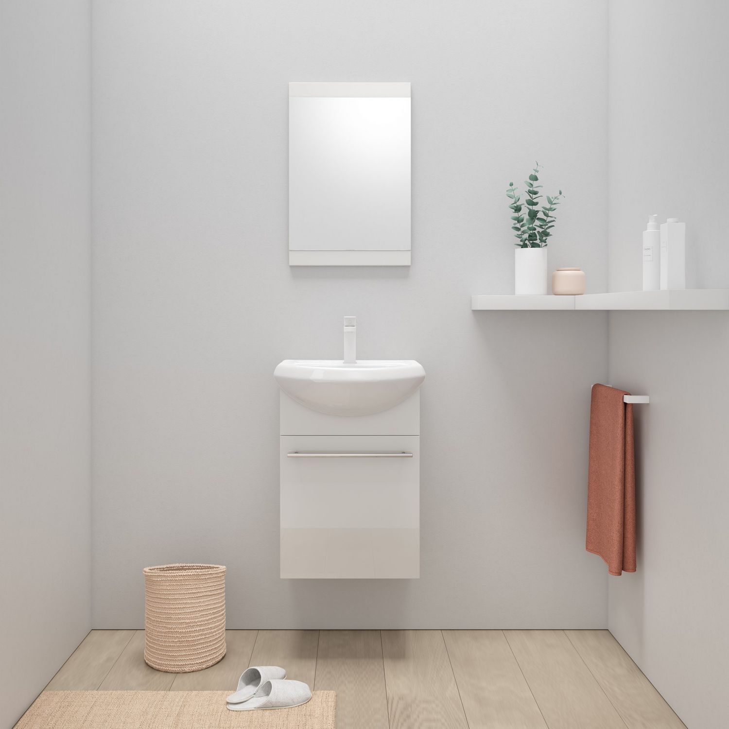 MUEBLE DE BAÑO AROA 45CM ROYO, Acabado:: Blanco