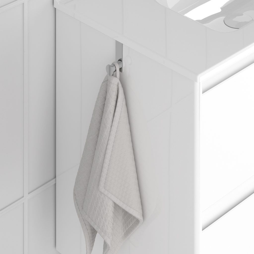 PORTA TOALLA PARA MUEBLE DE BAÑO ROYO, Acabado:: Cromado