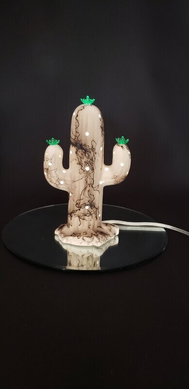 Small Smooth Cactus - light kit included