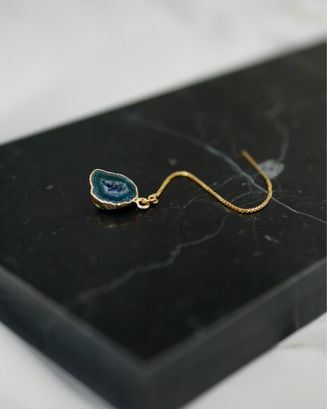 Oorbel Agaat | Goud