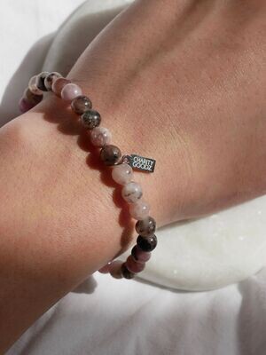 Aardbeienkwarts armband | Edelsteen armband 6 mm kralen Aardbeienkwarts armband | Edelsteen armband 6 mm kralen