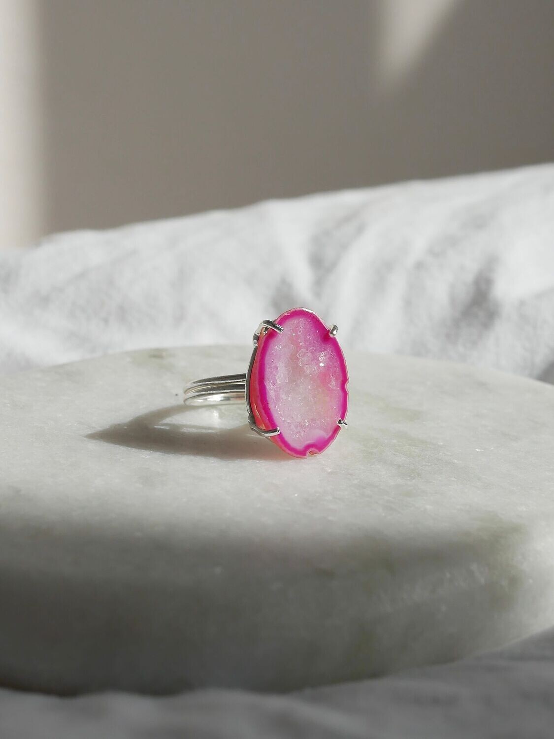 Edelsteen ring Agaat | Zilver