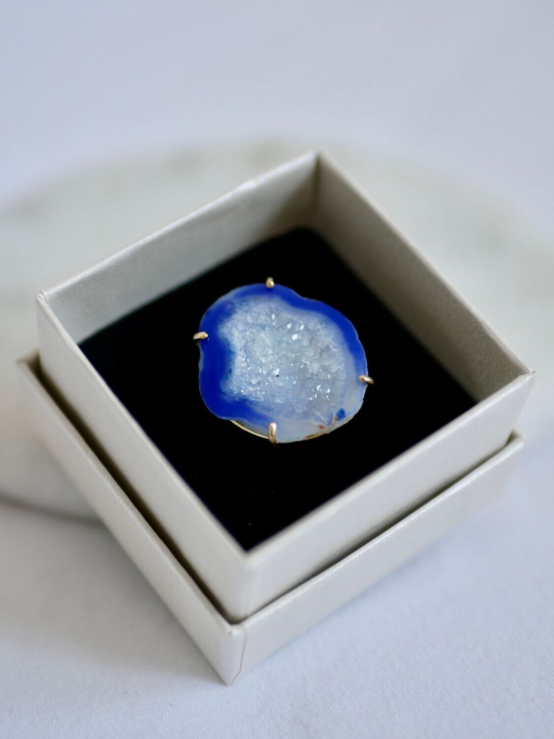 Edelsteen ring Agaat | Goud