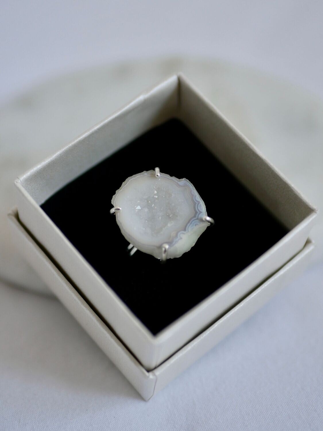 Edelsteen ring Agaat | Zilver